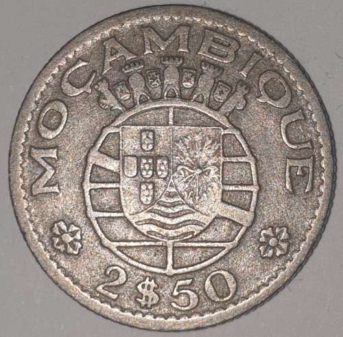 1954 - 2.5 ESCUDOS - MOZAMBIQUE - (Copper-Nickel) KM#78